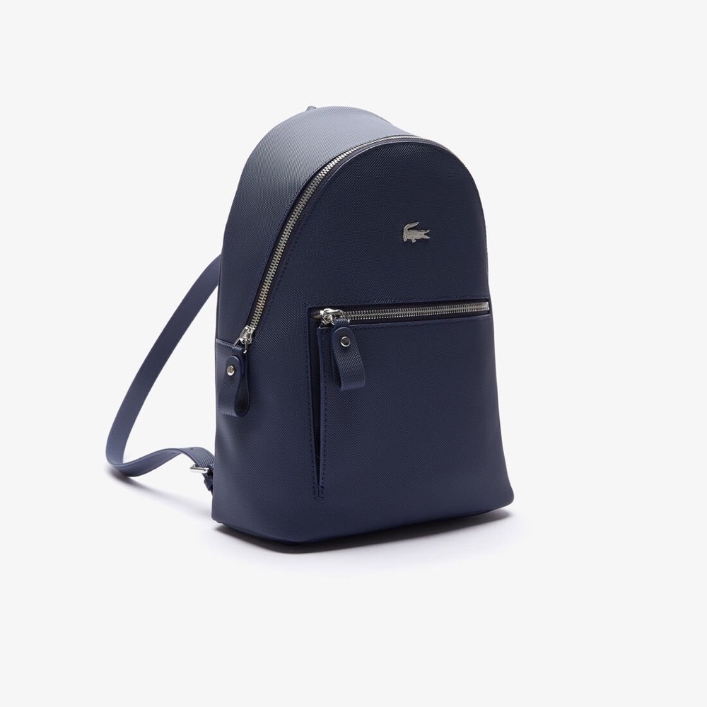 Authentic Lacoste Daily Classic Coated Piqué Canvas Backpack - Picture 3 of 13